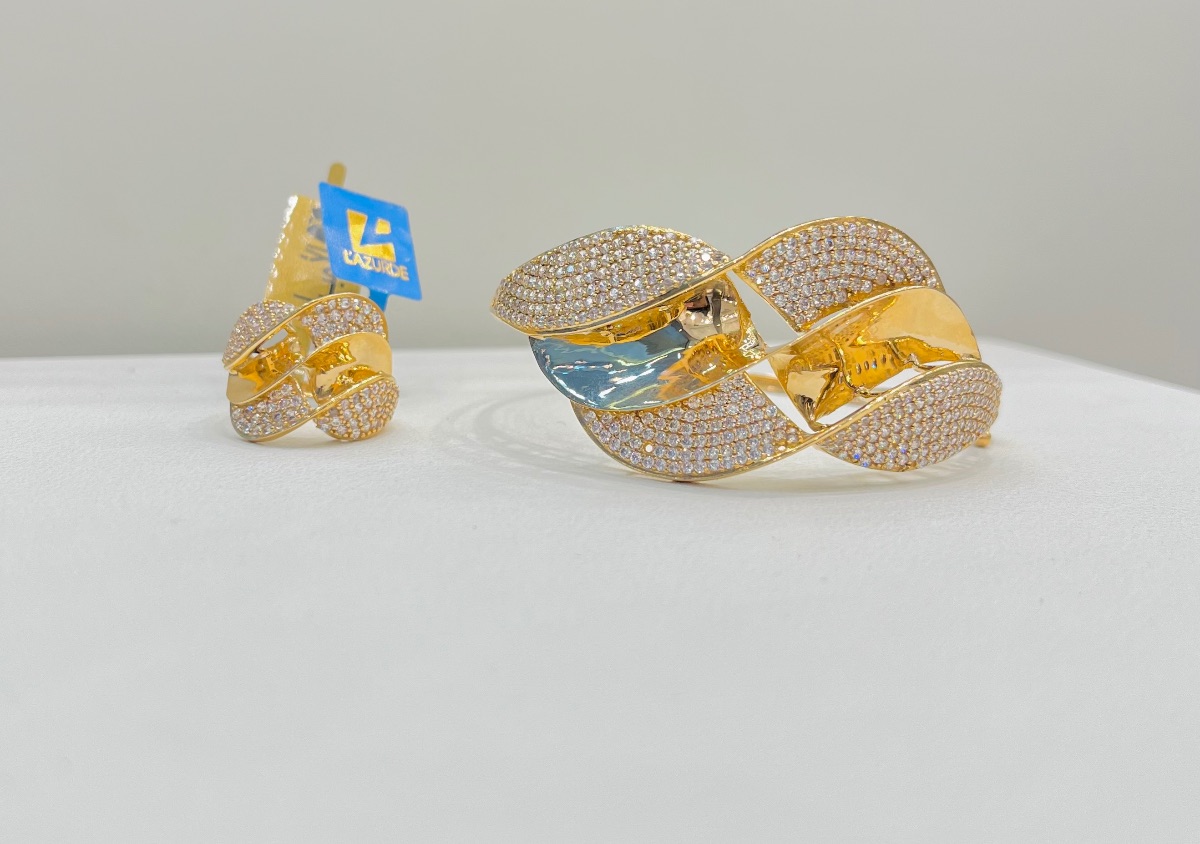 اسوره + خاتم — لازوردي — عيار 21 — 30.72 جم