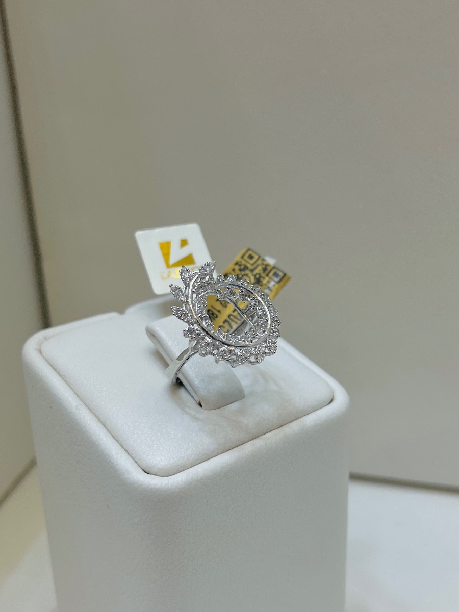 خاتم — لازوردي — عيار 18 — 3.92 جم