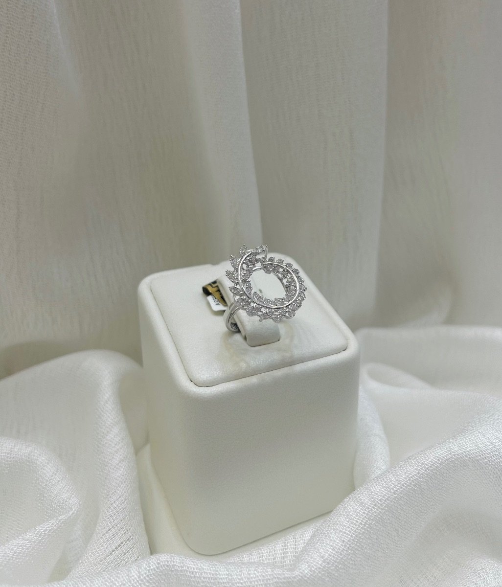 خاتم — لازوردي — عيار 18 — 3.92 جم