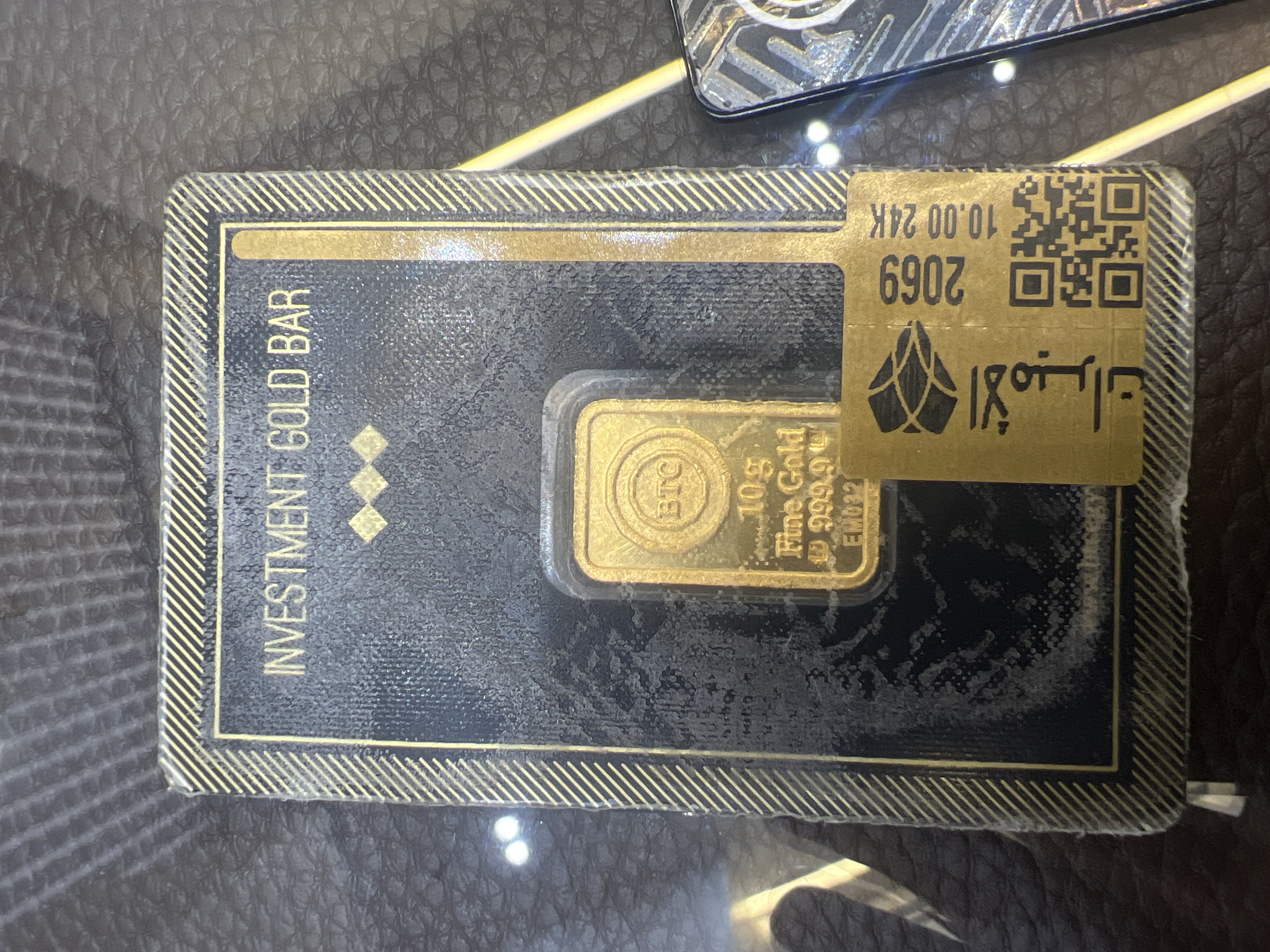 سبيكة 10جم — بي تي سي BTC — عيار 24 — صورة 1