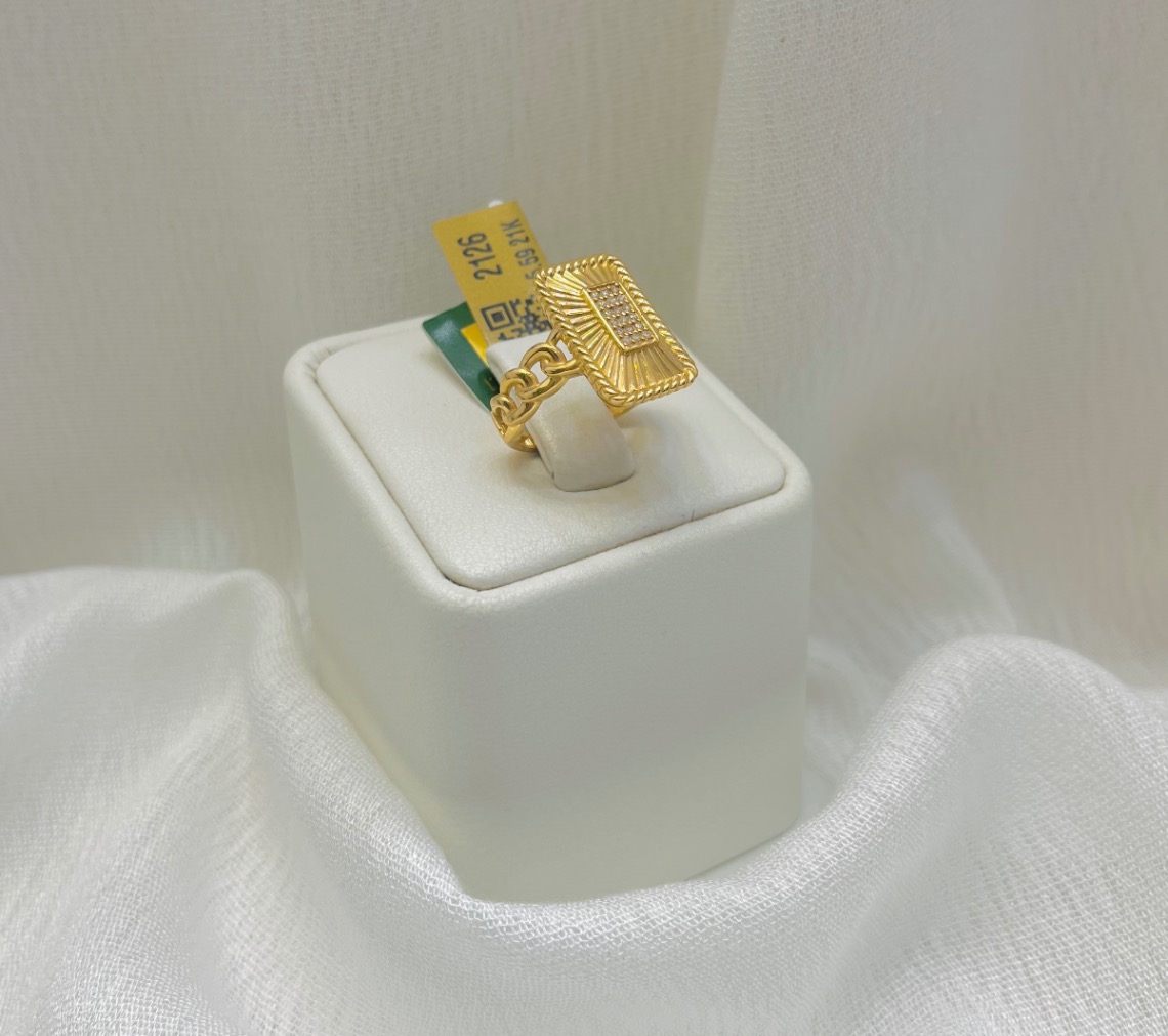 خاتم — لازوردي — عيار 21 — 5.59 جم