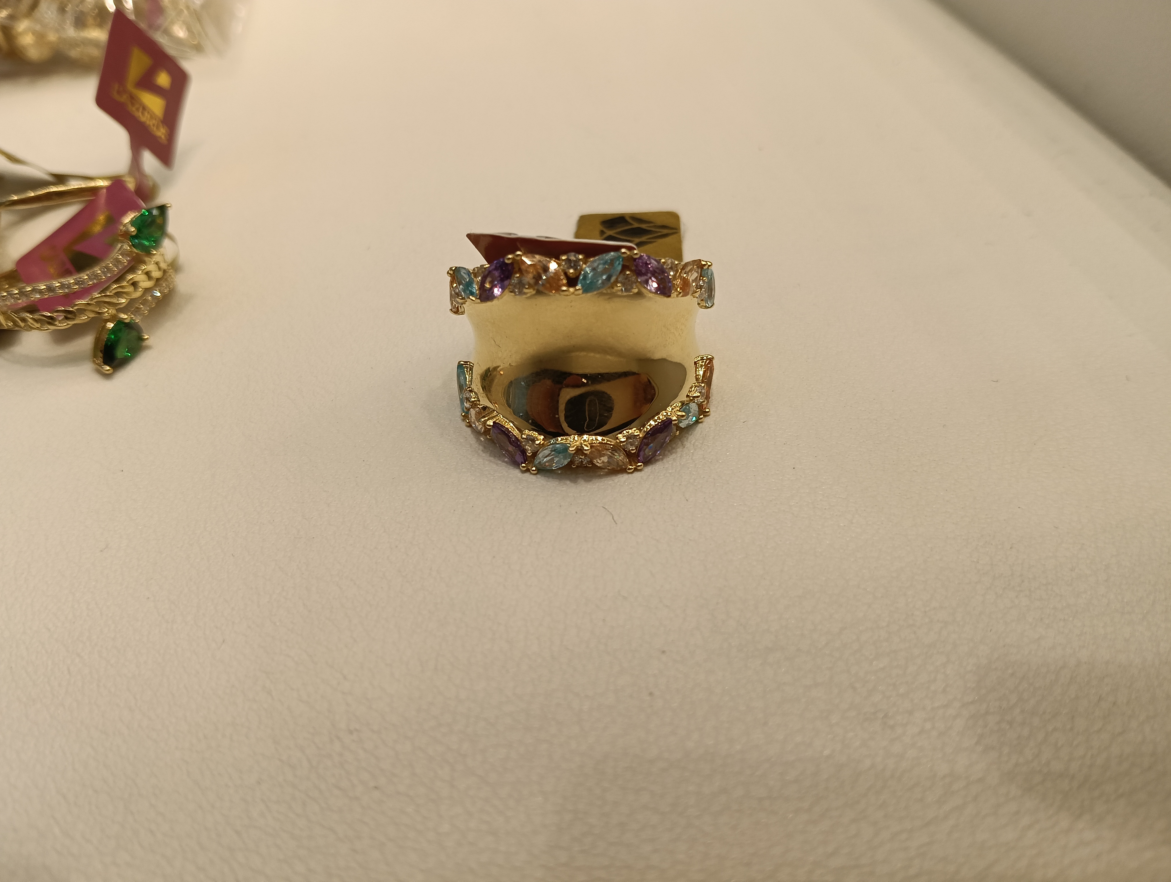 خاتم — لازوردي — عيار 18 — صورة 1