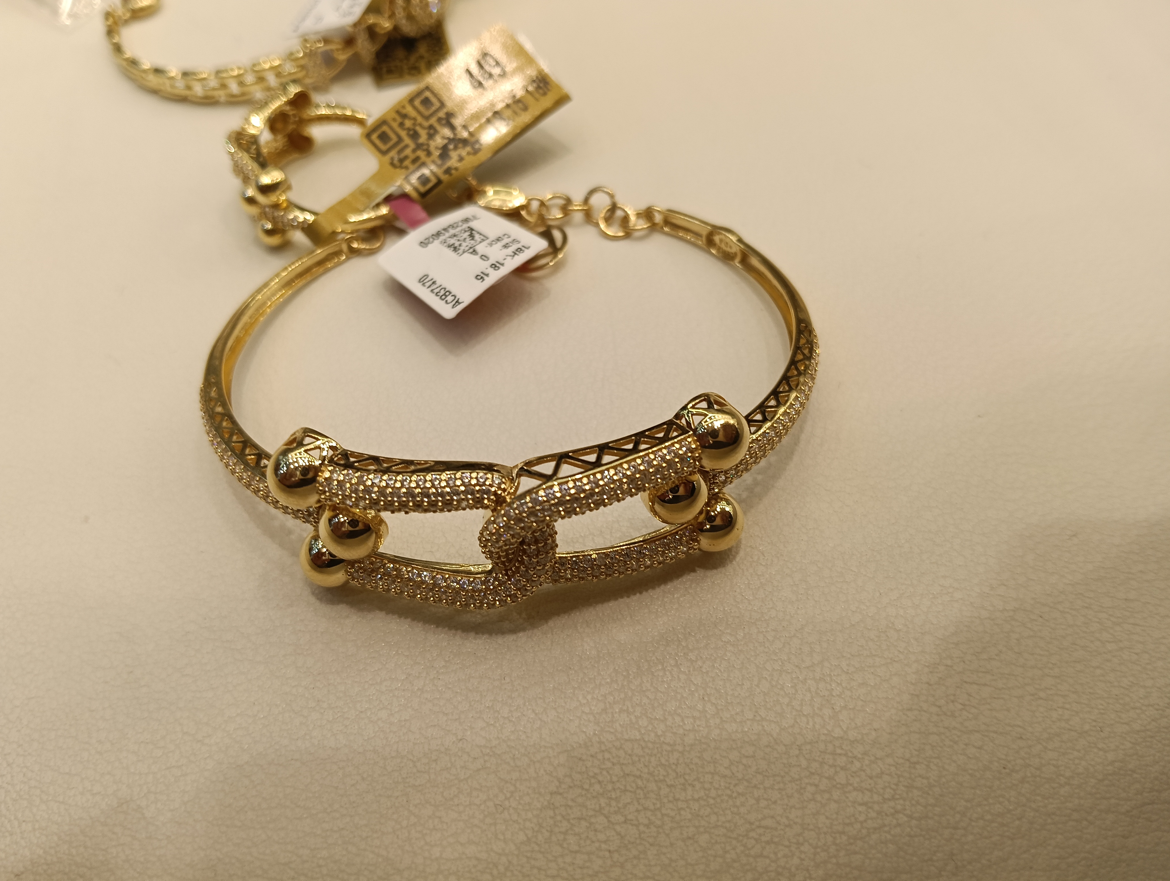 اسوره + خاتم — لازوردي — عيار 18 — 18.15 جم