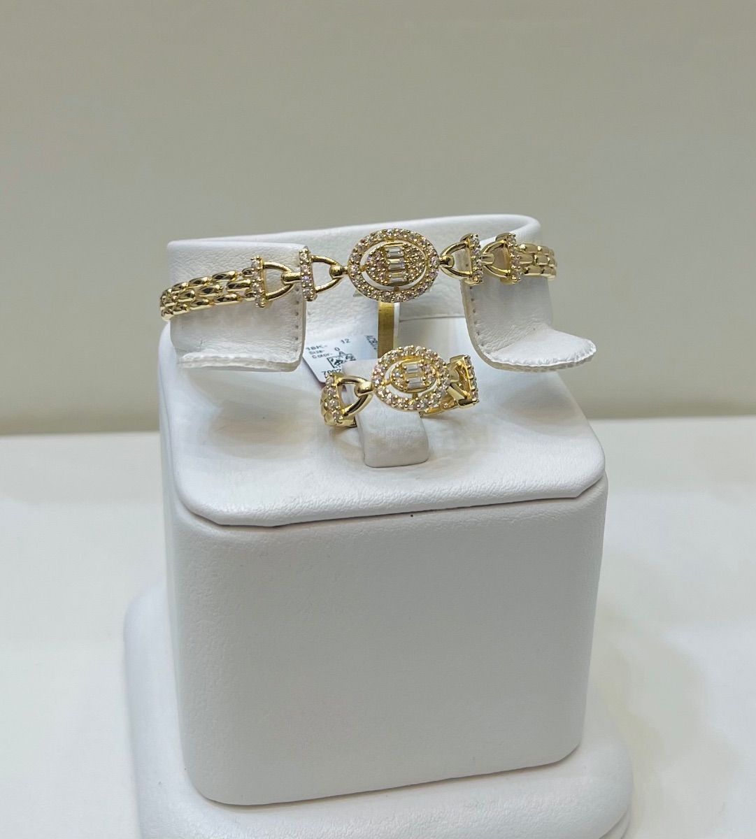 اسوره + خاتم — لازوردي — عيار 18 — 12.00 جم