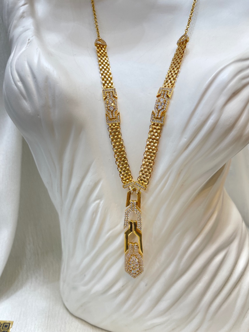 طقم 3 قطع — لازوردي — عيار 21 — صورة 4