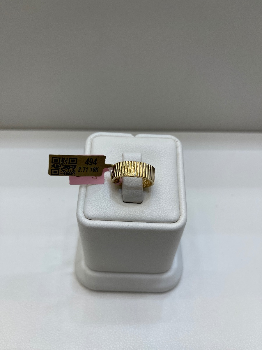 دبلة — لازوردي — عيار 18 — 2.71 جم