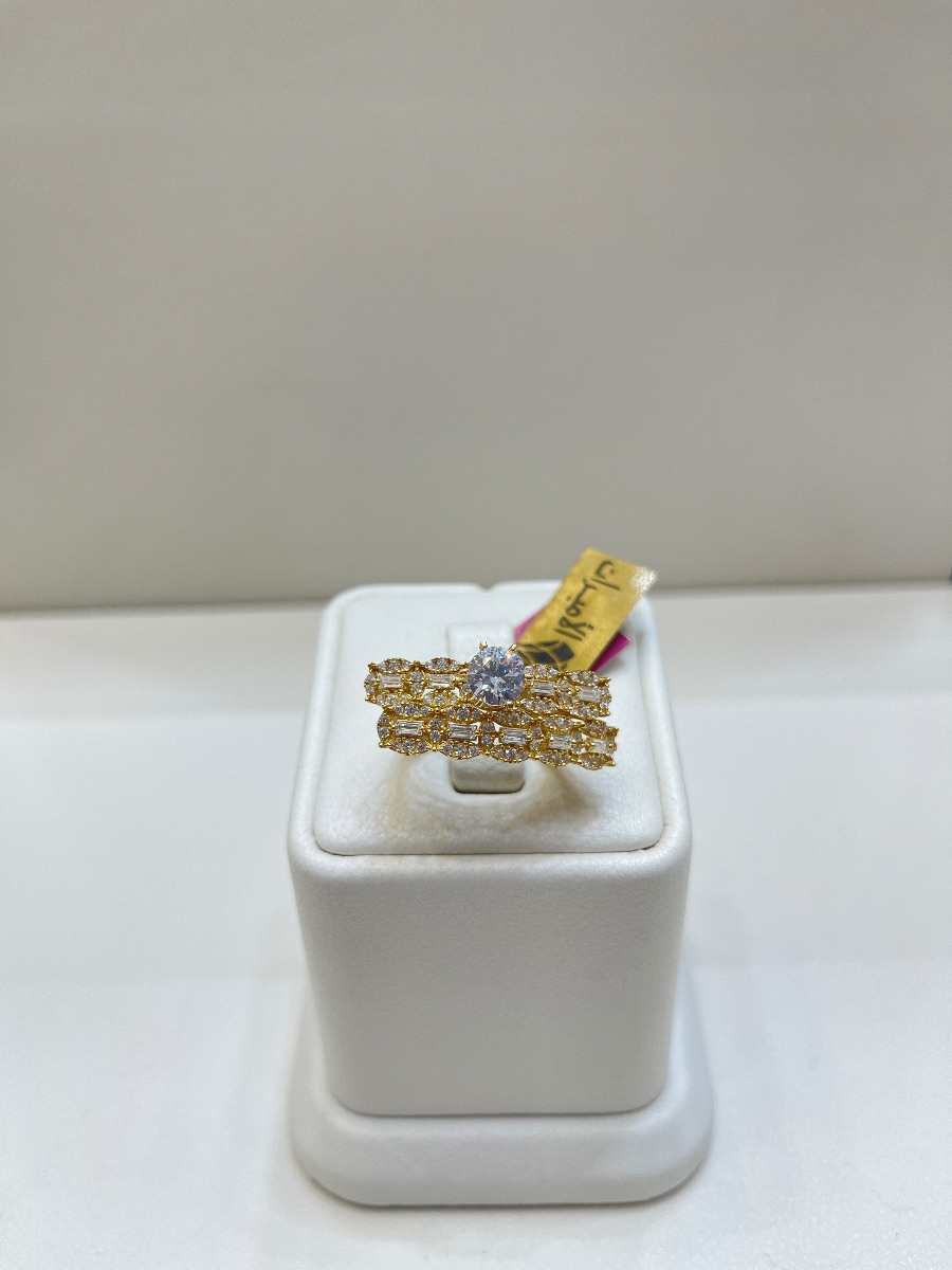 توينزات مجمع — لازوردي — عيار 18 — 9.79 جم