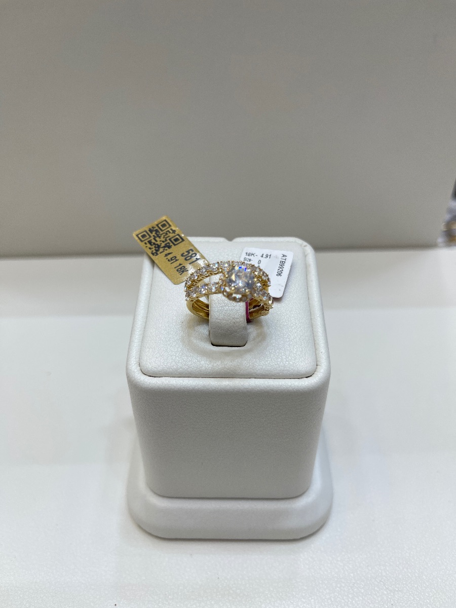 توينزات مجمع — لازوردي — عيار 18 — 4.91 جم