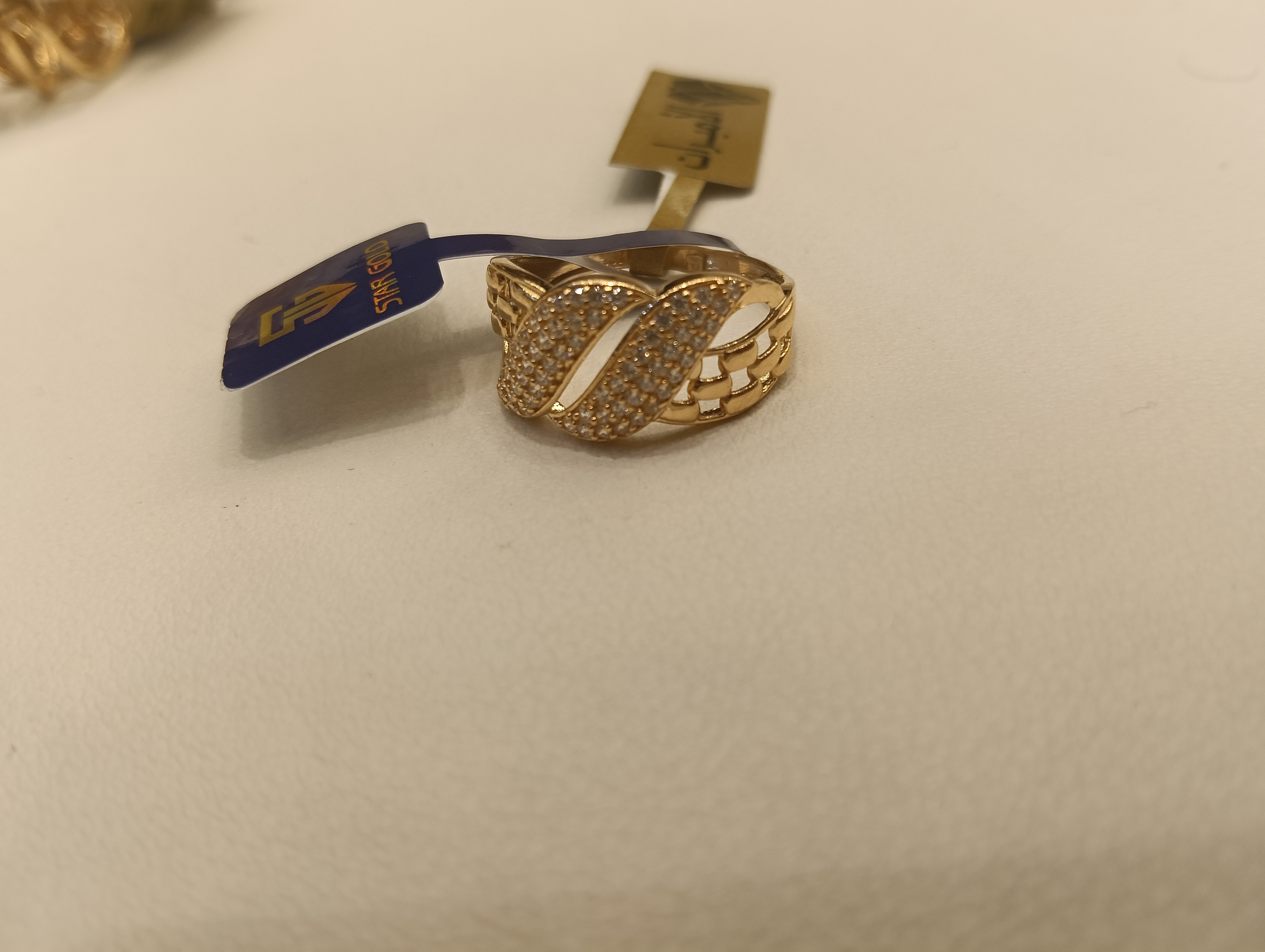 خاتم — ستار جولد — عيار 21 — صورة 1